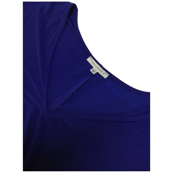 New Tash + Sophie Boxy Tee Shirt Short Sleeve Dress Blue XL - Picture 6 of 8